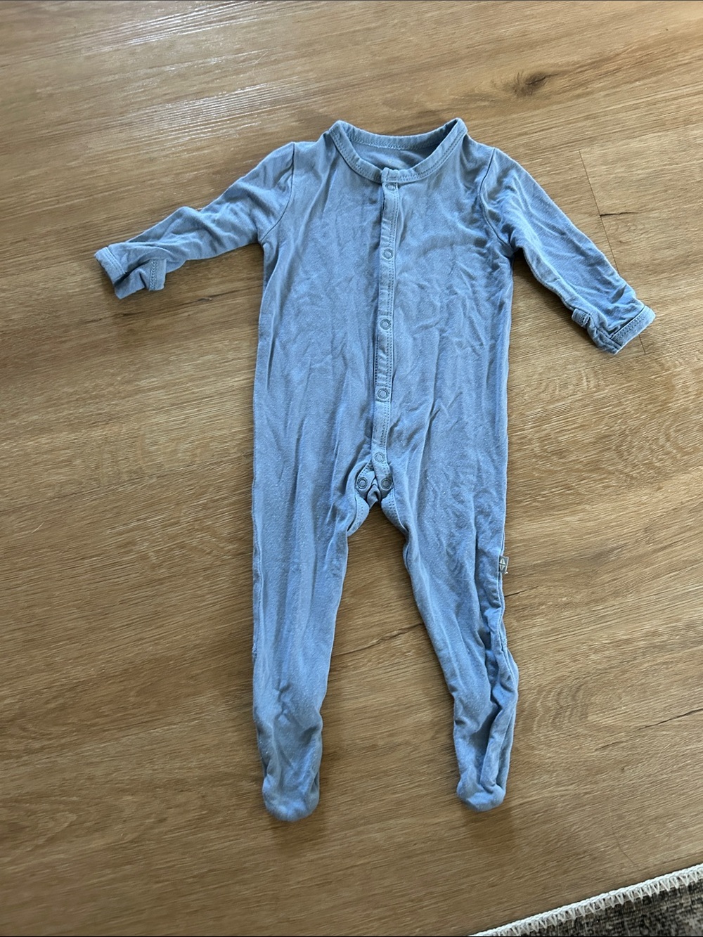 Kyte BABY Light Blue Footed One-Piece Pajamas